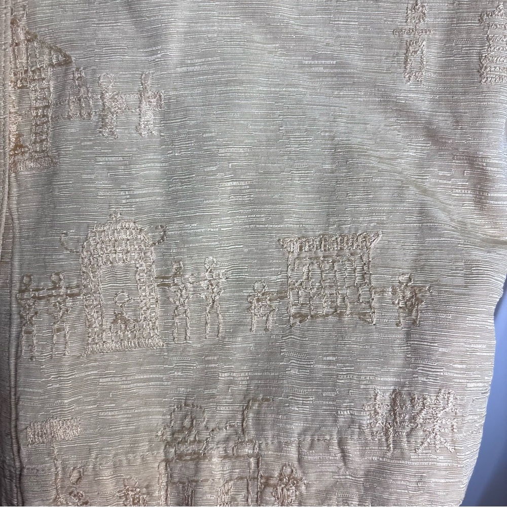 Chico's Light Tan Textured Silk Linen Blend Women’s Shirt - Picture 4 of 10